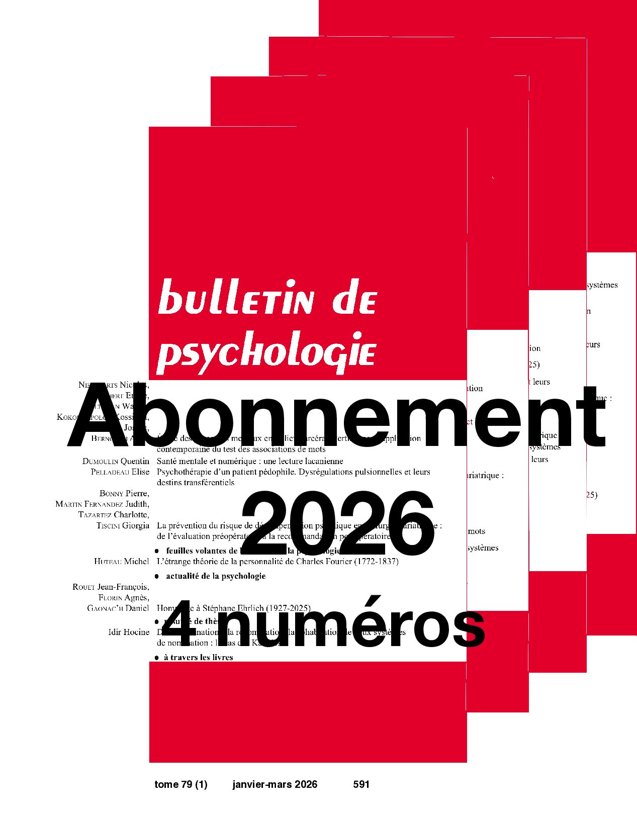 Abonnements institutions 2026